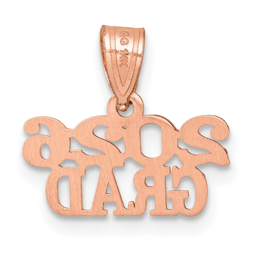 14K Rose Gold Polished 2026 GRAD Charm