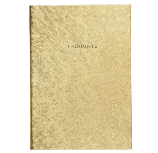 Eccolo Gold Thoughts Saffiano Journal