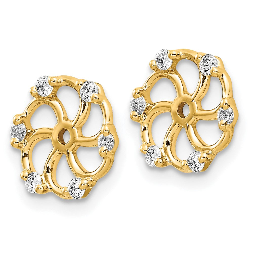 14k AA Diamond Earring Jacket