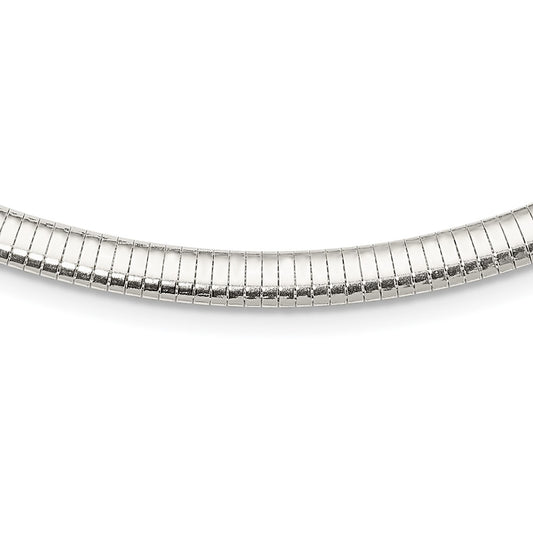 Sterling Silver 6mm Cubetto Necklace 18 Inches