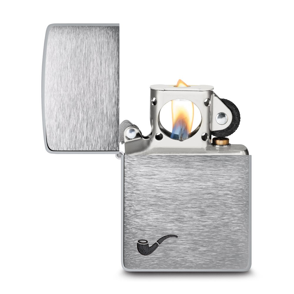 Brushed Chrome Pipe Lighter