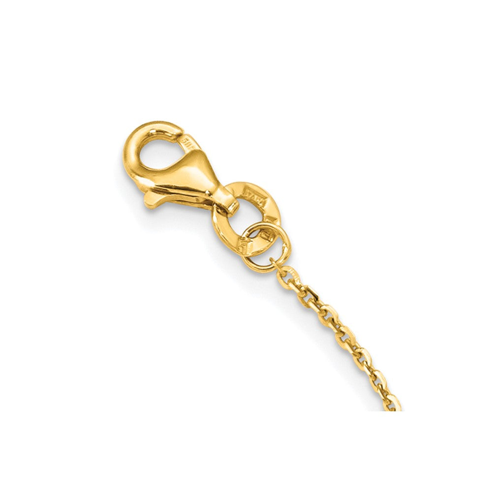 14k Two-tone Polished w/1in ext. Necklace