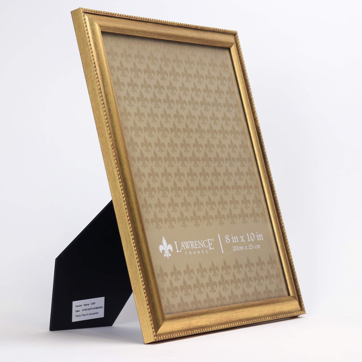 8" x 10" Burnished Gold Picture Frame - Classic Bead Border