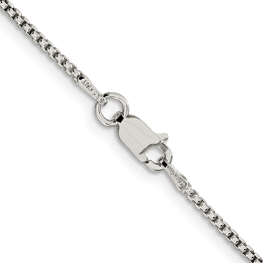 Sterling Silver 1.5mm Round Box Chain 16 Inches
