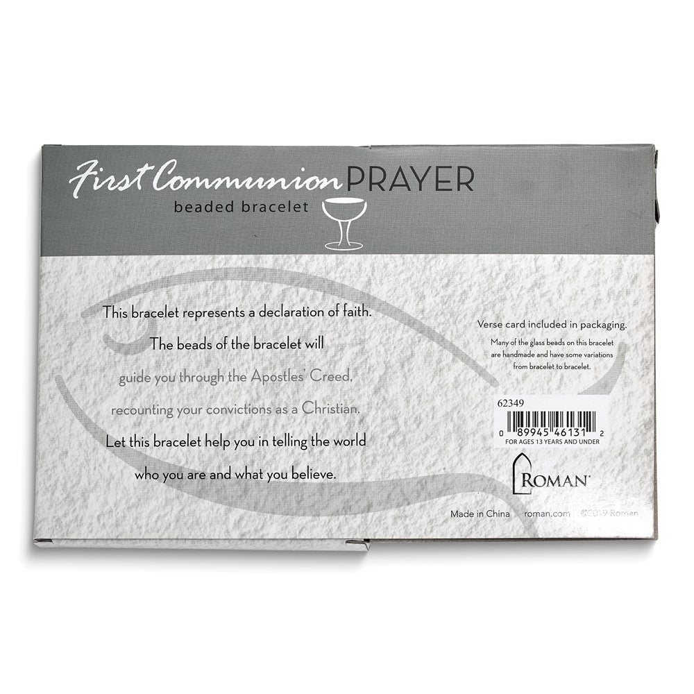 Silver-tone Stories of Faith Communion Story Stretch Bracelet