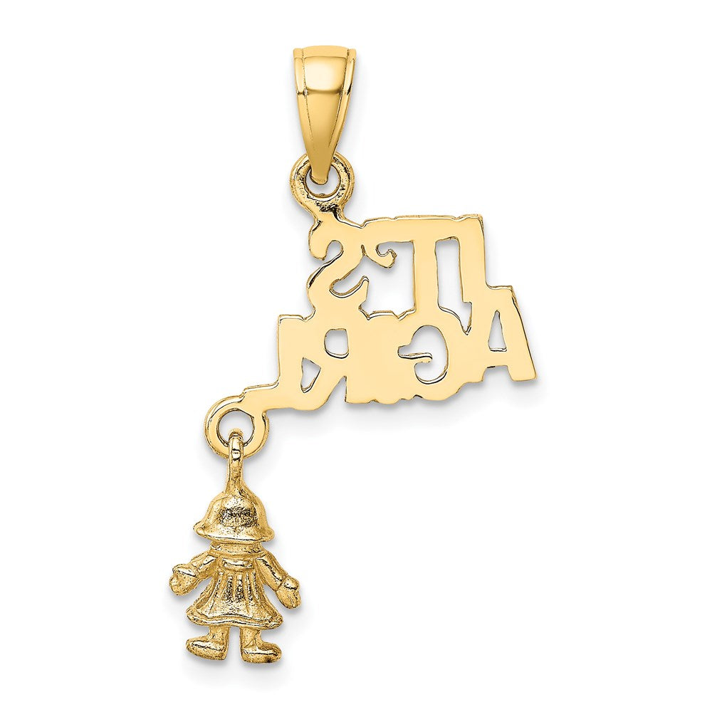 14K Moveable IT'S A GIRL with Doll