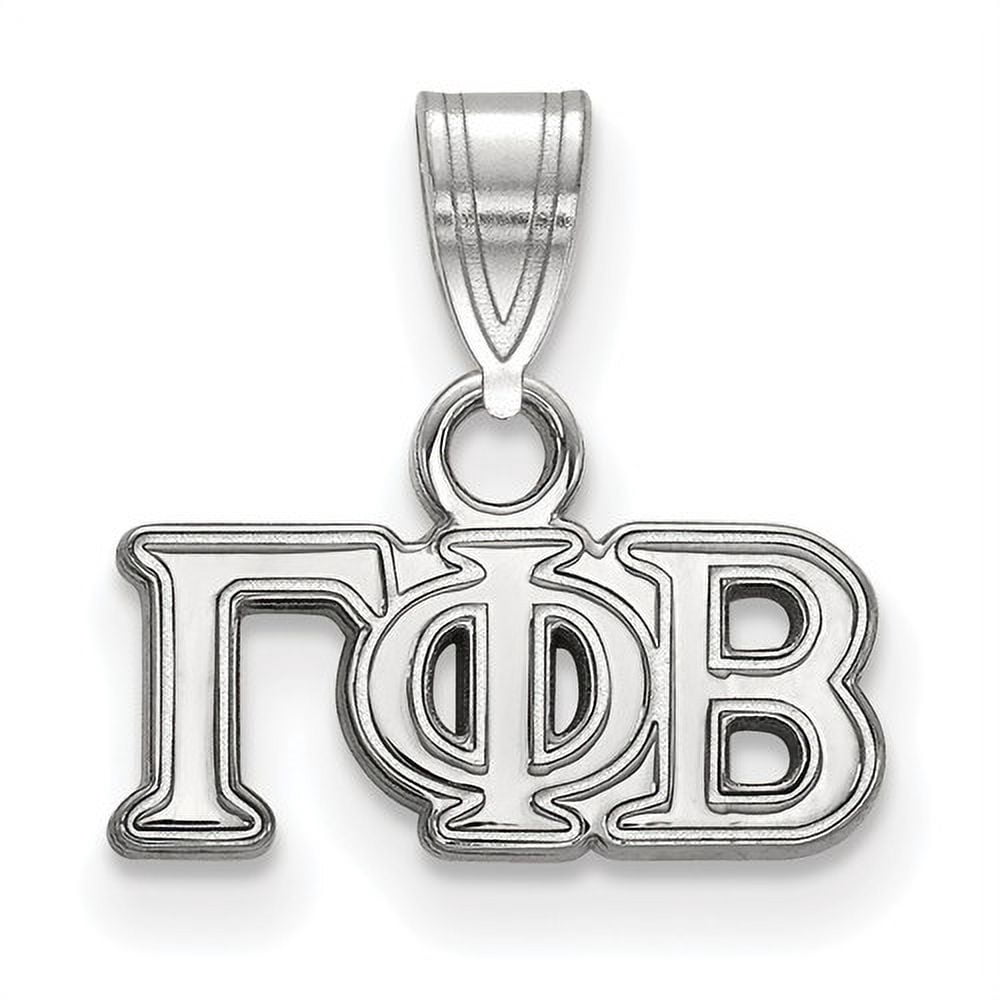 Sterling Silver Official Licensed Greek Sororities Gamma Phi Beta (???) Small Pendant