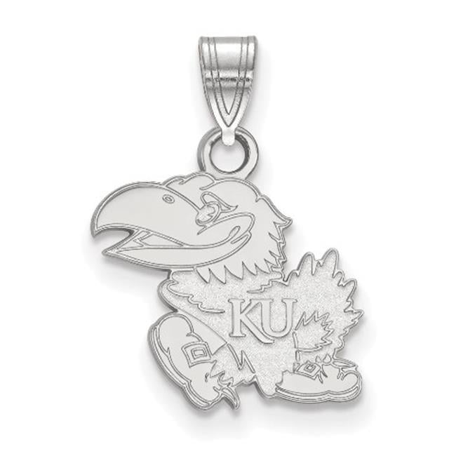 LogoArt Sterling Silver University Of Kansas Small Pendant Necklace Female Adult