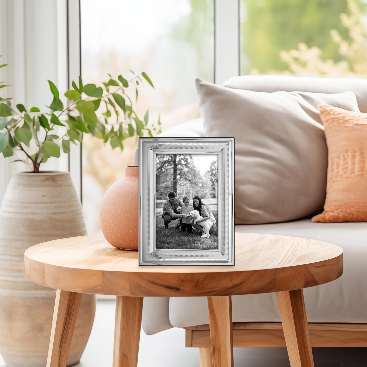 Siena Classic Hammered Frame Silver 8x10