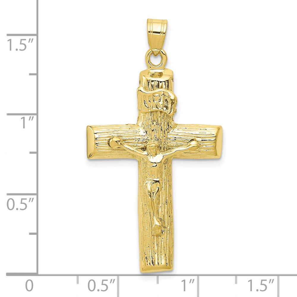 10k Crucifix Charm Yellow Gold