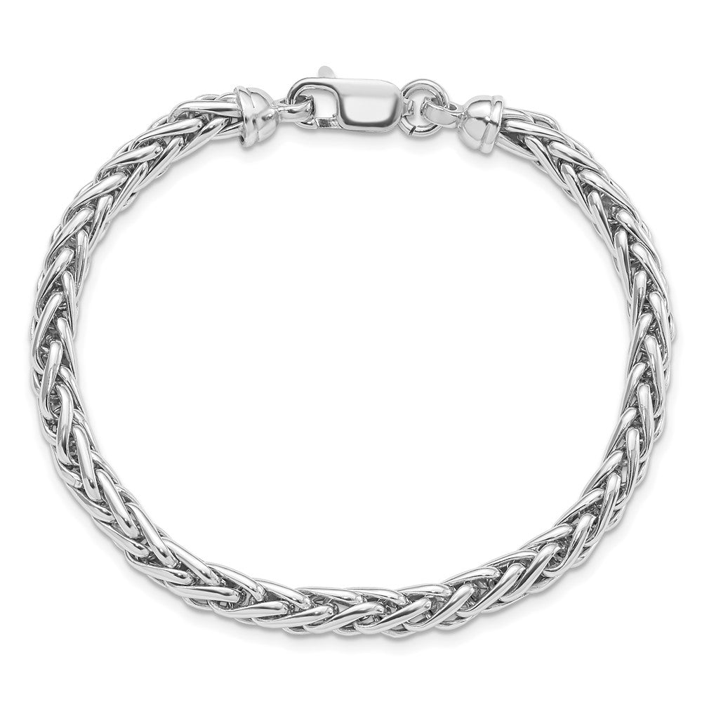 Sterling Silver Rhodium-plated 7.5in. Bracelet 7.5  inches