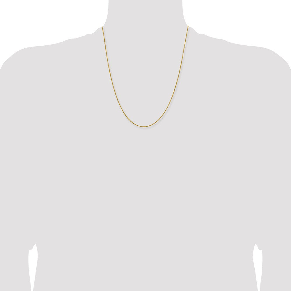 14K 1mm Sparkle Singapore Chain