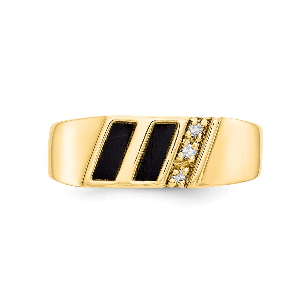10K Yellow Gold AA Dia Ring