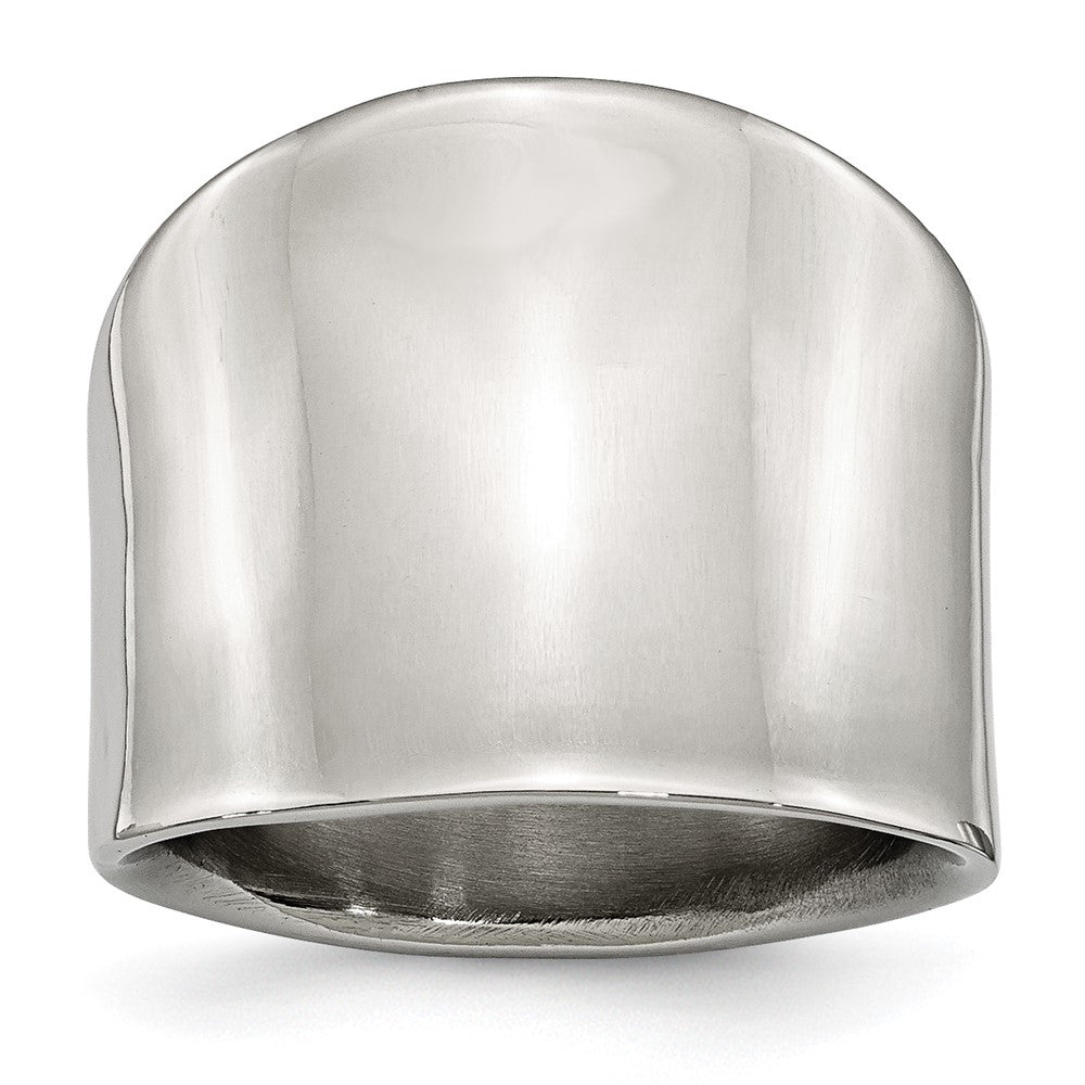 Stainless Steel Polished Ring Size - 6
