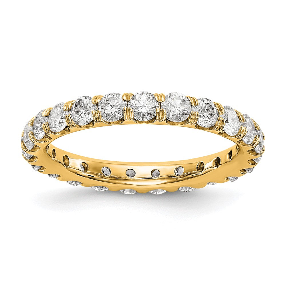 14k 2 carat Lab Grown Diamond VS/SI+ G+ Size 9 Shared Prong Eternity Band