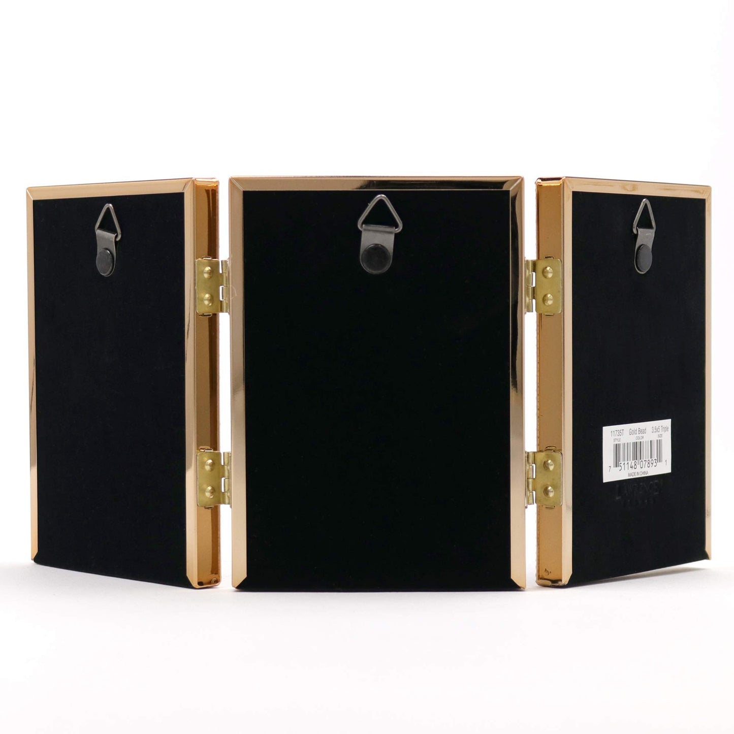 Lawrence Frames 5.12" x 11.1" Metal Picture Frame, Gold