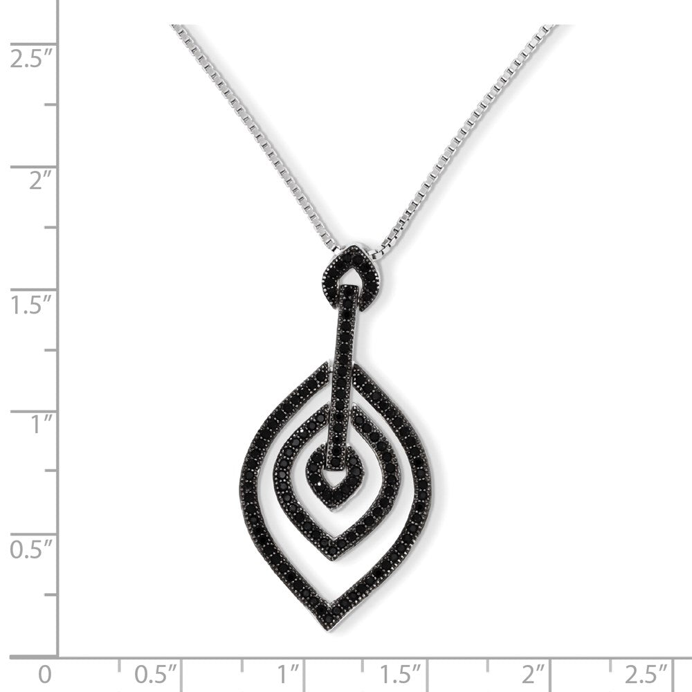 Sterling Silver & CZ Brilliant Embers Necklace