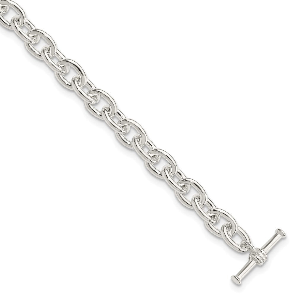 Sterling Silver Toggle Link Bracelet 7.5 inches