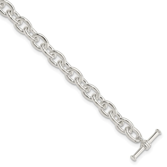 Sterling Silver Toggle Link Bracelet 7.5 inches