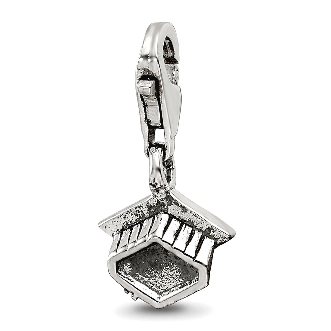 Sterling Silver Reflections Graduation Cap Click-on for Bead
