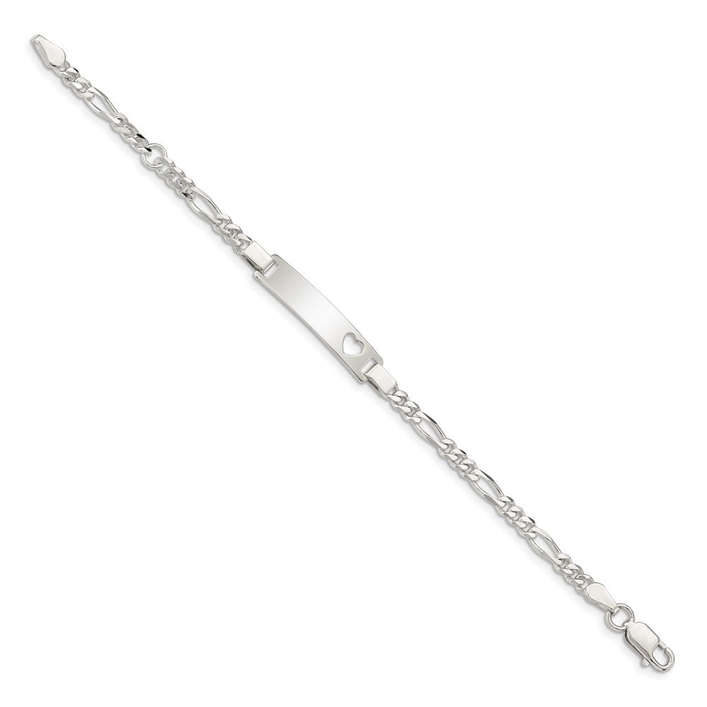 Sterling Silver Baby ID Bracelet 6 inches