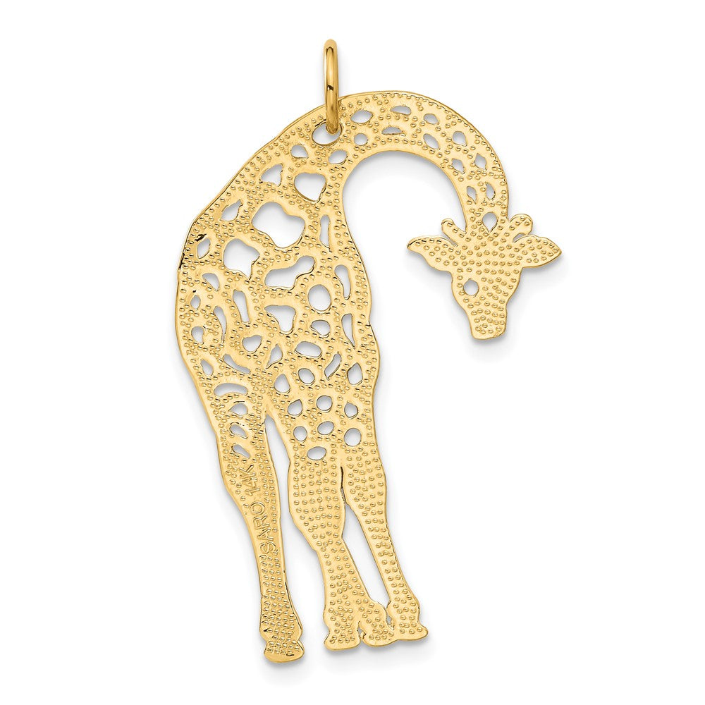14k Giraffe Charm Yellow Gold