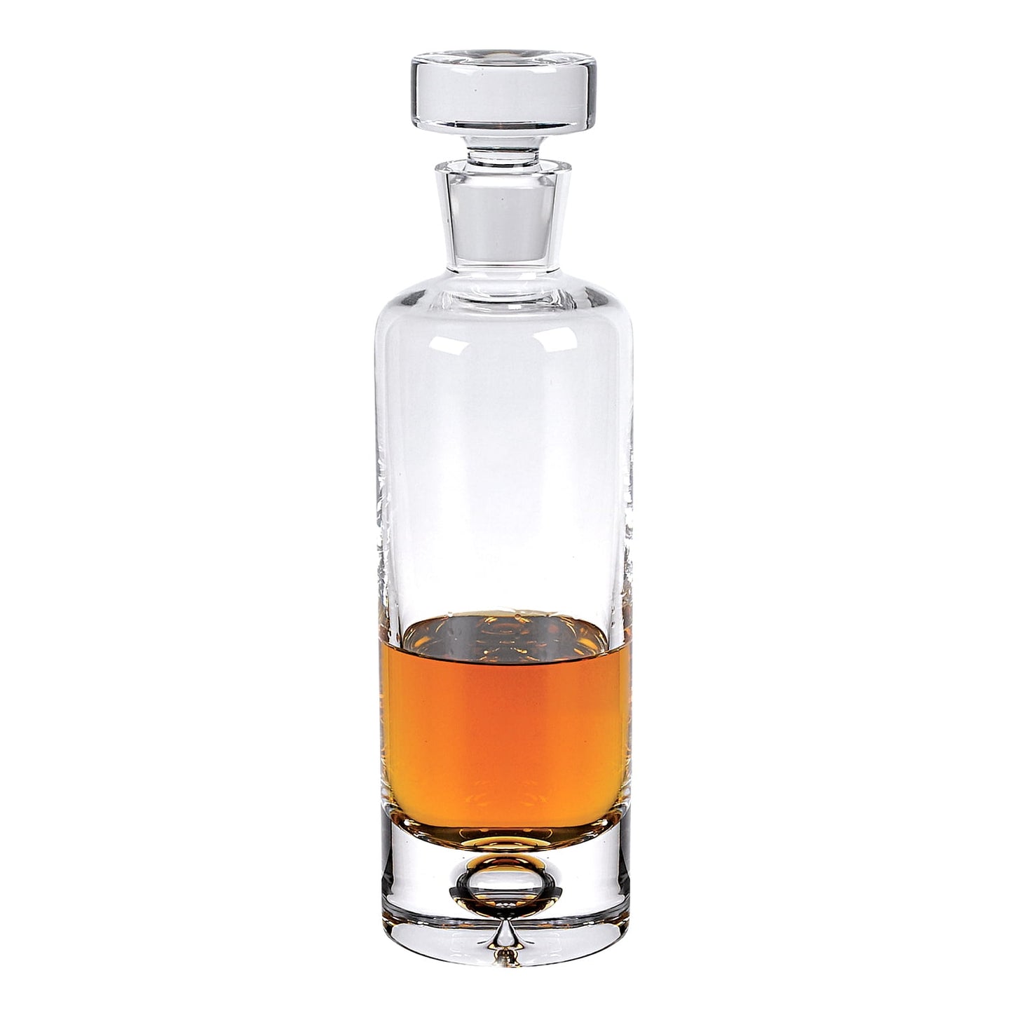 Galaxy European Mouth Blown Lead Free Crystal Decanter H11" 28 oz.