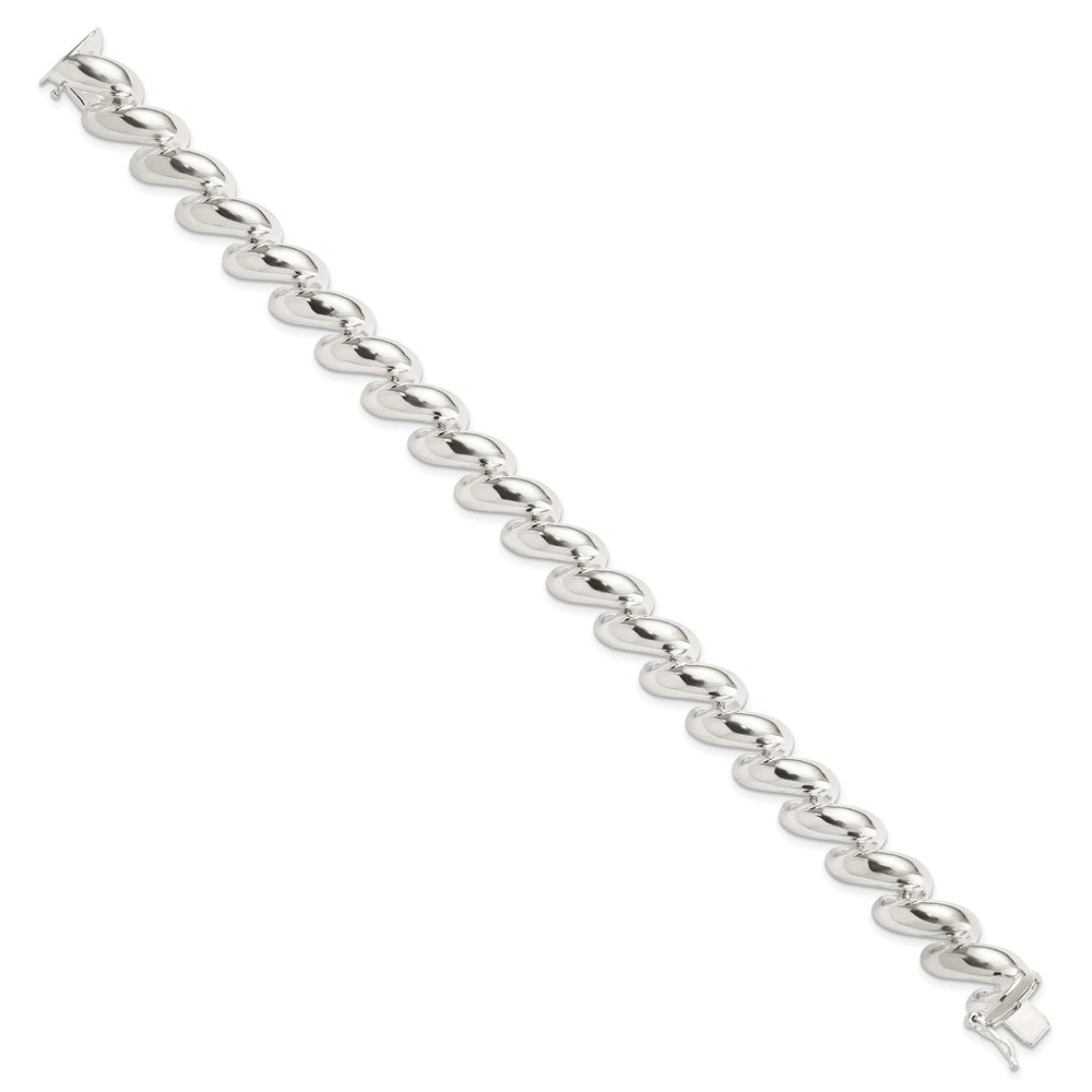 Sterling Silver 12mm San Marco Bracelet 8 inches
