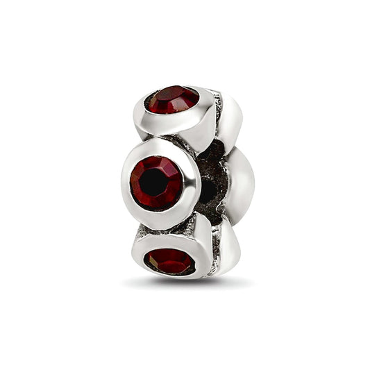 Sterling Silver Reflections January Preciosa Crystal Birthstone Bead