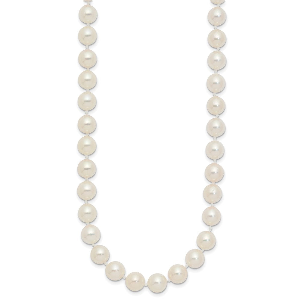 14k 7-8mm White Round Akoya Saltwater Cultured Pearl 20 inch Necklace