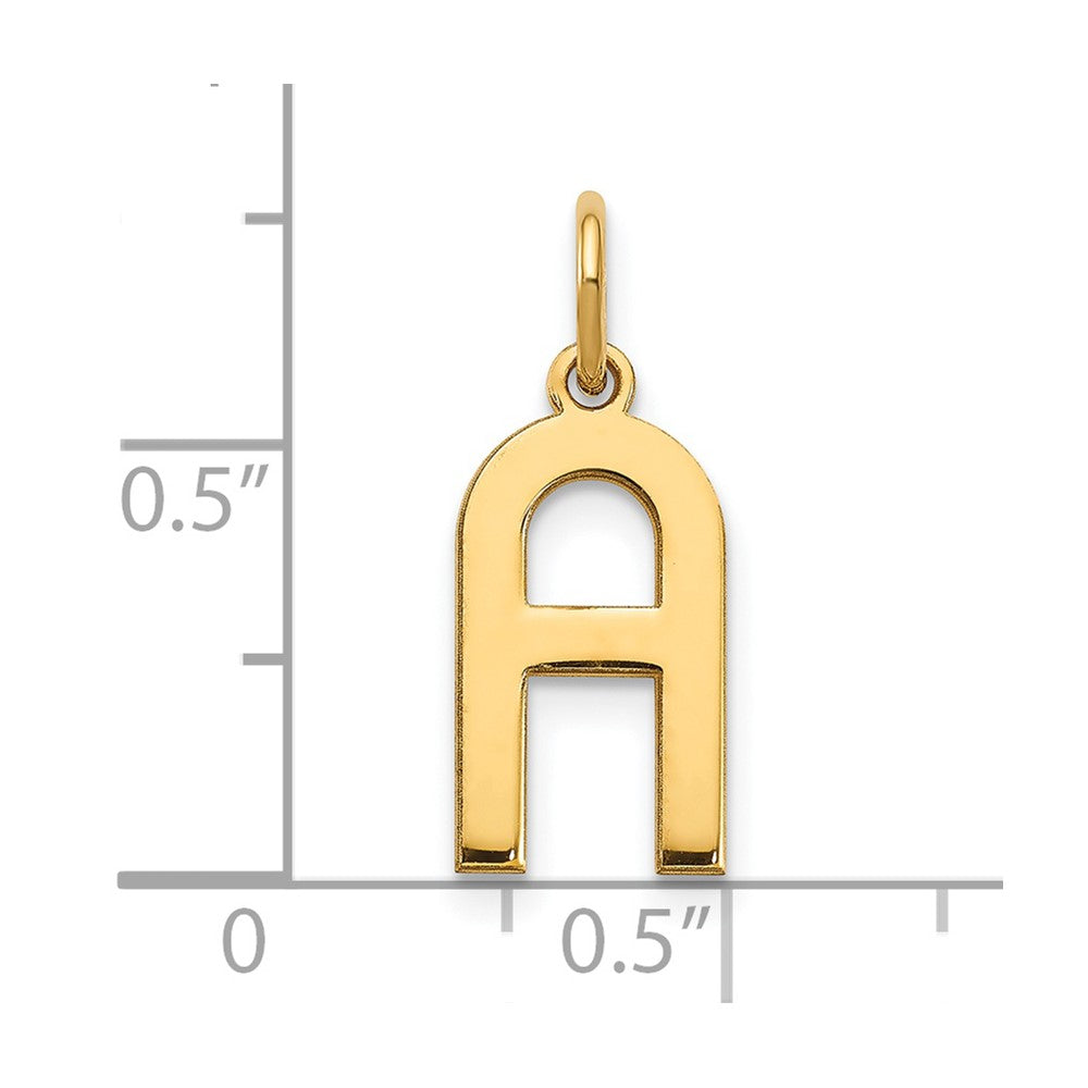 Sterling Silver Gold-plated Letter A Initial Pendant