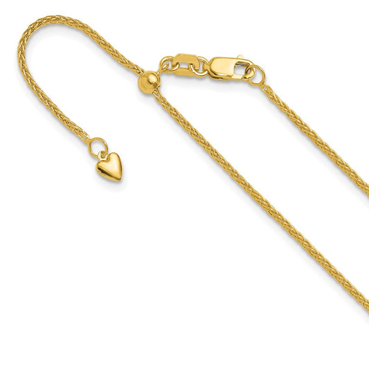 10K Adjustable 1.35mm Wheat Chain