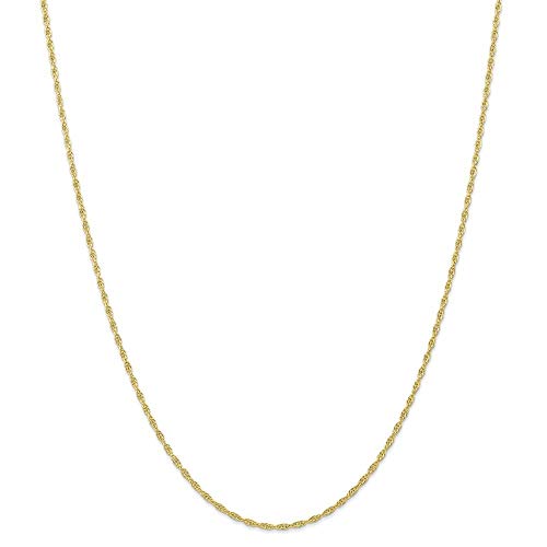 10k 1.55mm Carded Cable Rope Chain