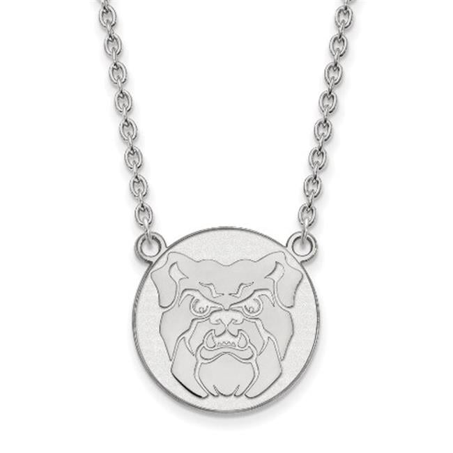 LogoArt Sterling Silver Butler University Large Pendant Necklace