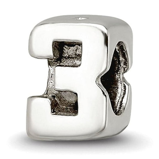 Reflection Beads Sterling Silver Reflections Kids Number 3 Bead