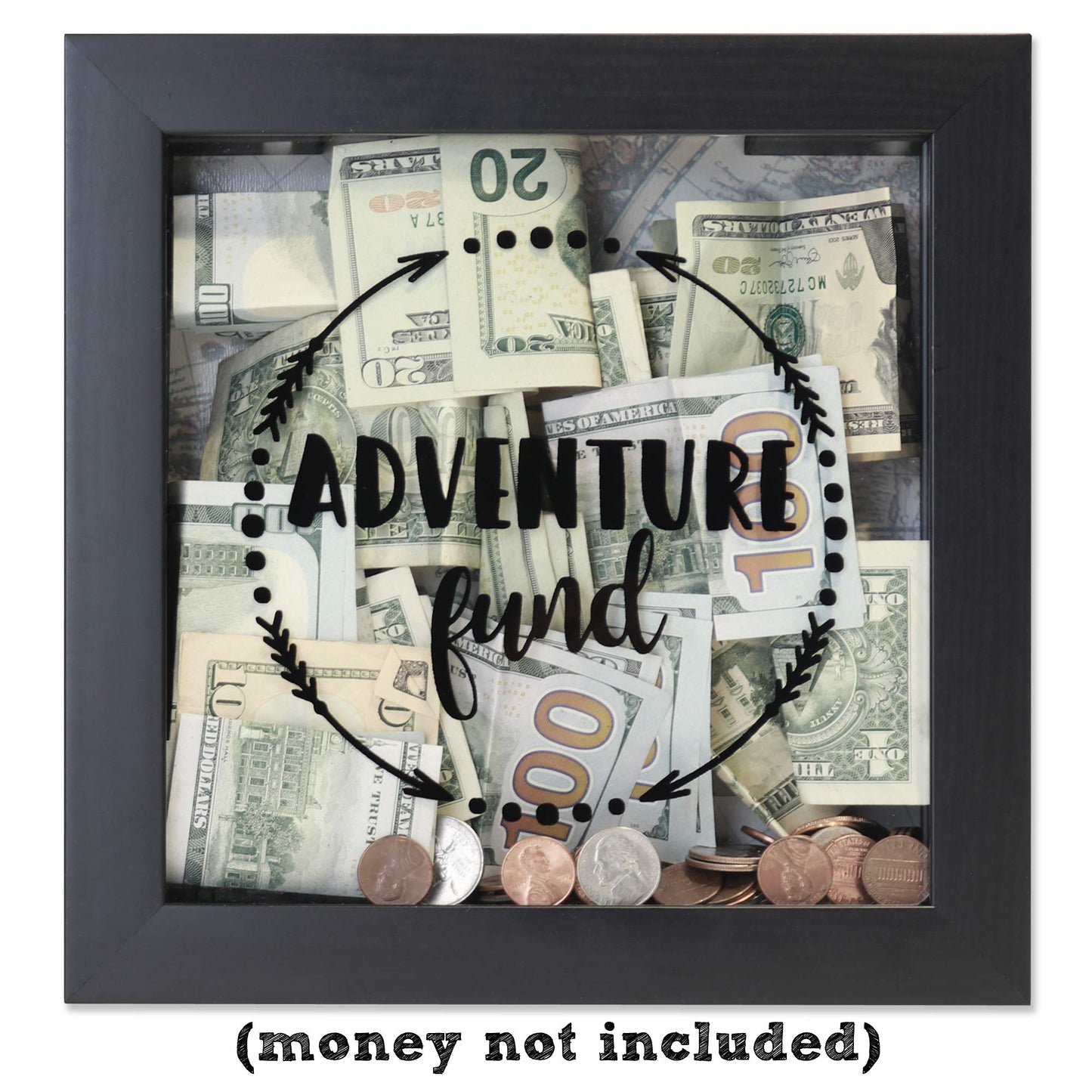 Lawrence Frames 9.42 in x 9.42 in Polystyrene Shadow Box, Black