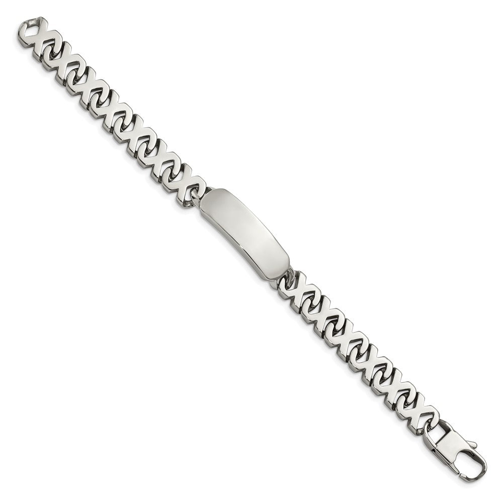 Stainless Steel Polished 8.25in ID Bracelet 8.25 inches
