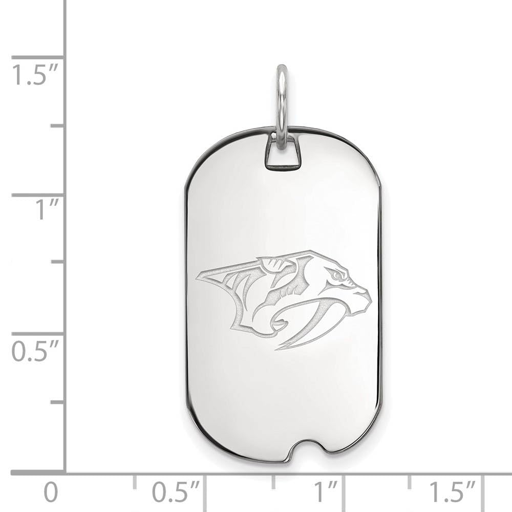Women's Nashville Predators Sterling Silver Small Dog Tag