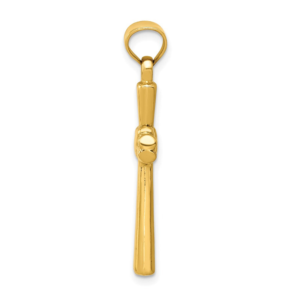 14k Hollow Cross Pendant