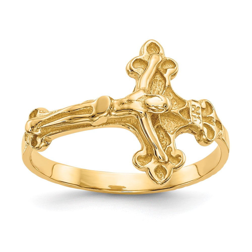 14k Crucifix Ring Size 6
