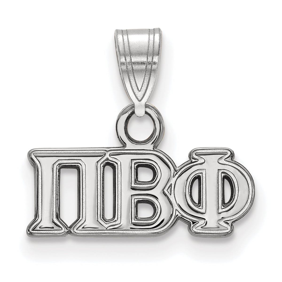 Sterling Silver LogoArt Official Licensed Greek Sororities Pi Beta Phi (???) Small Pendant