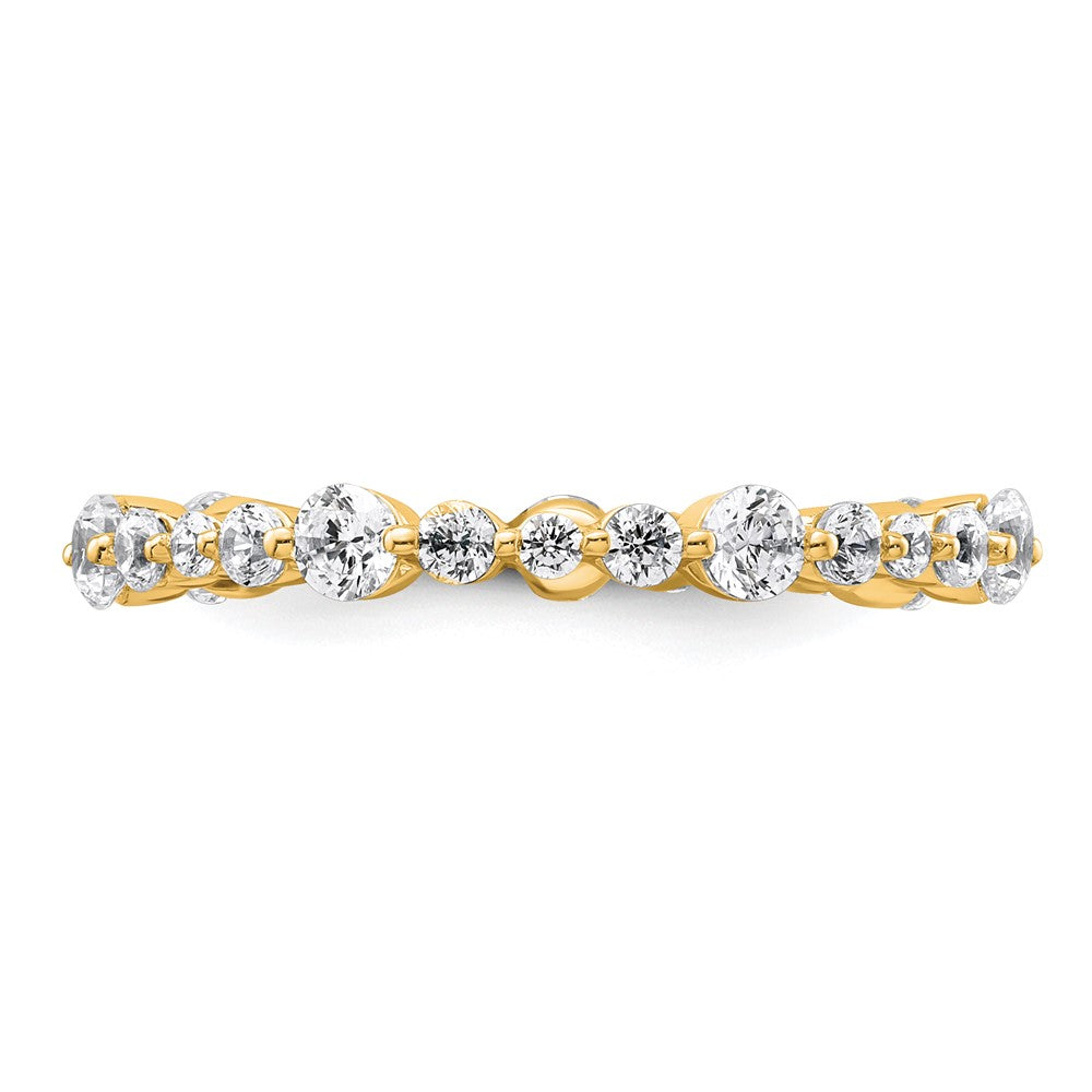 True Origin 14k 1 carat VS D E F Size 7 Eternity Band