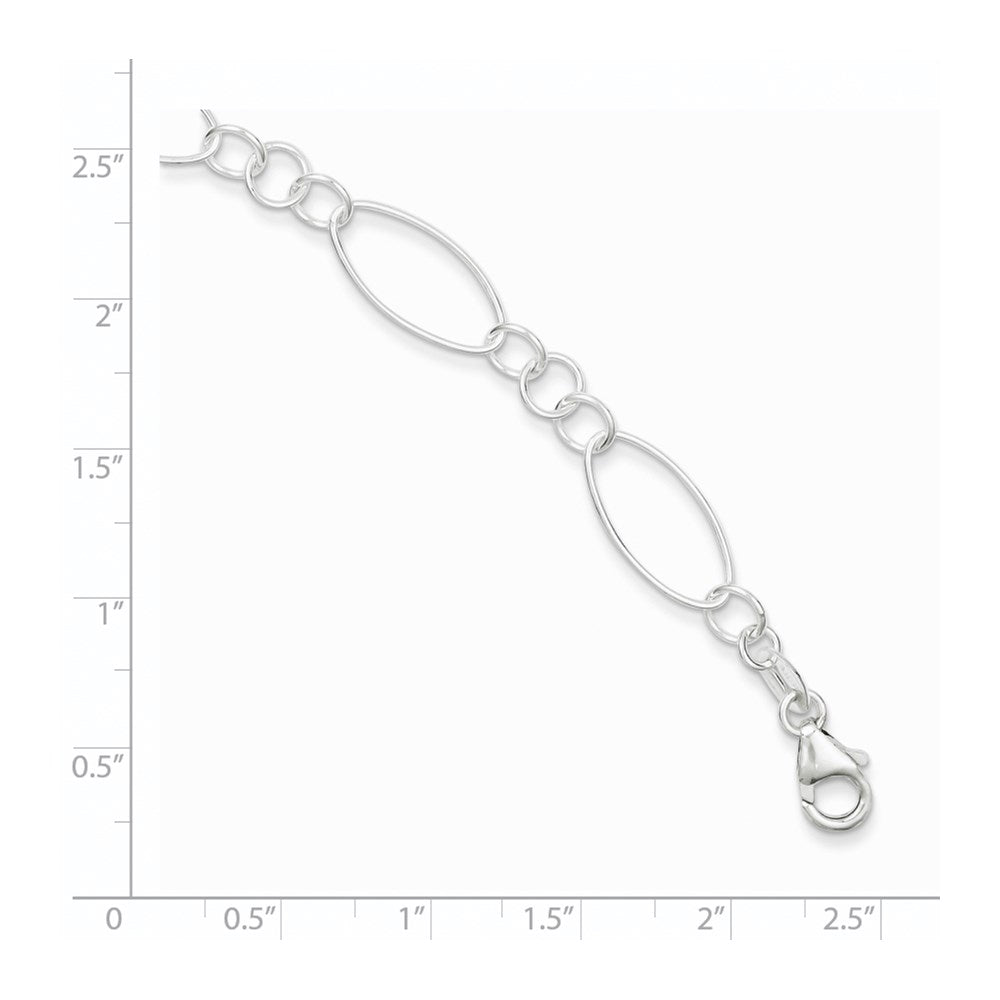 Sterling Silver Fancy Bracelet 7.5 inches