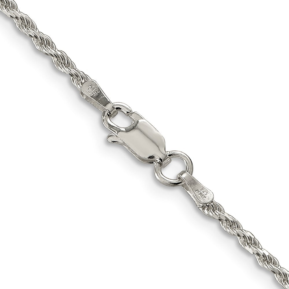 Sterling Silver 1.85mm Diamond-cut Rope Chain 20 Inches