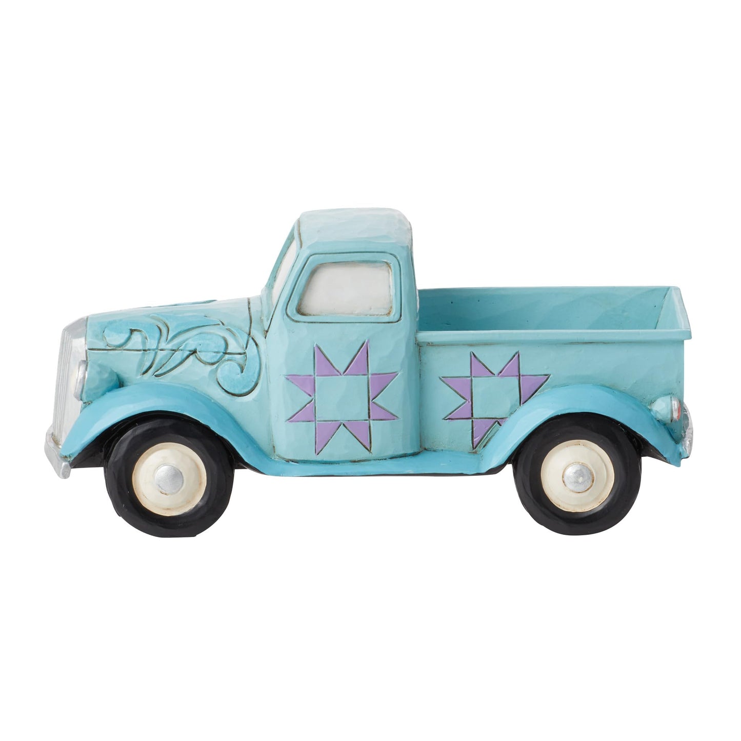 Jim Shore Blue Pick Up Truck Mini Polyresin Heartwood Creek 6012428