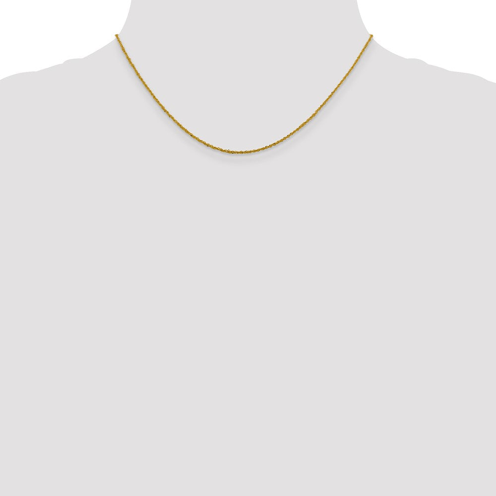 10k 1.3mm Sparkle Singapore Chain