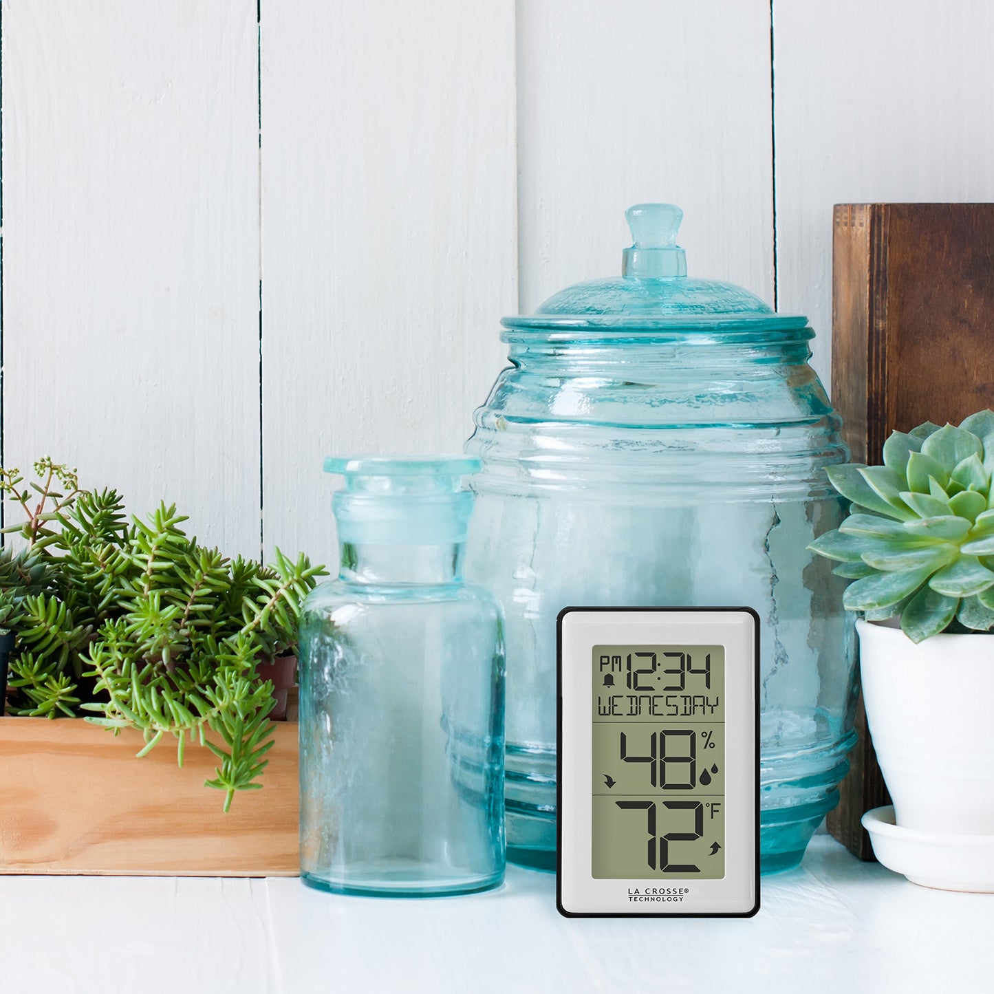 La Crosse Technology Digital Weather Station with Hygrometer and Time, 1 Each, 308-1911