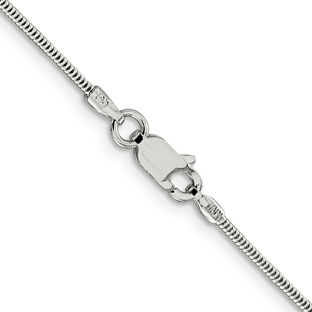 Sterling Silver 1.5mm Round Snake Chain 24 Inches