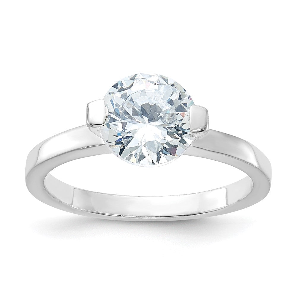 Sterling Silver Polished CZ Ring