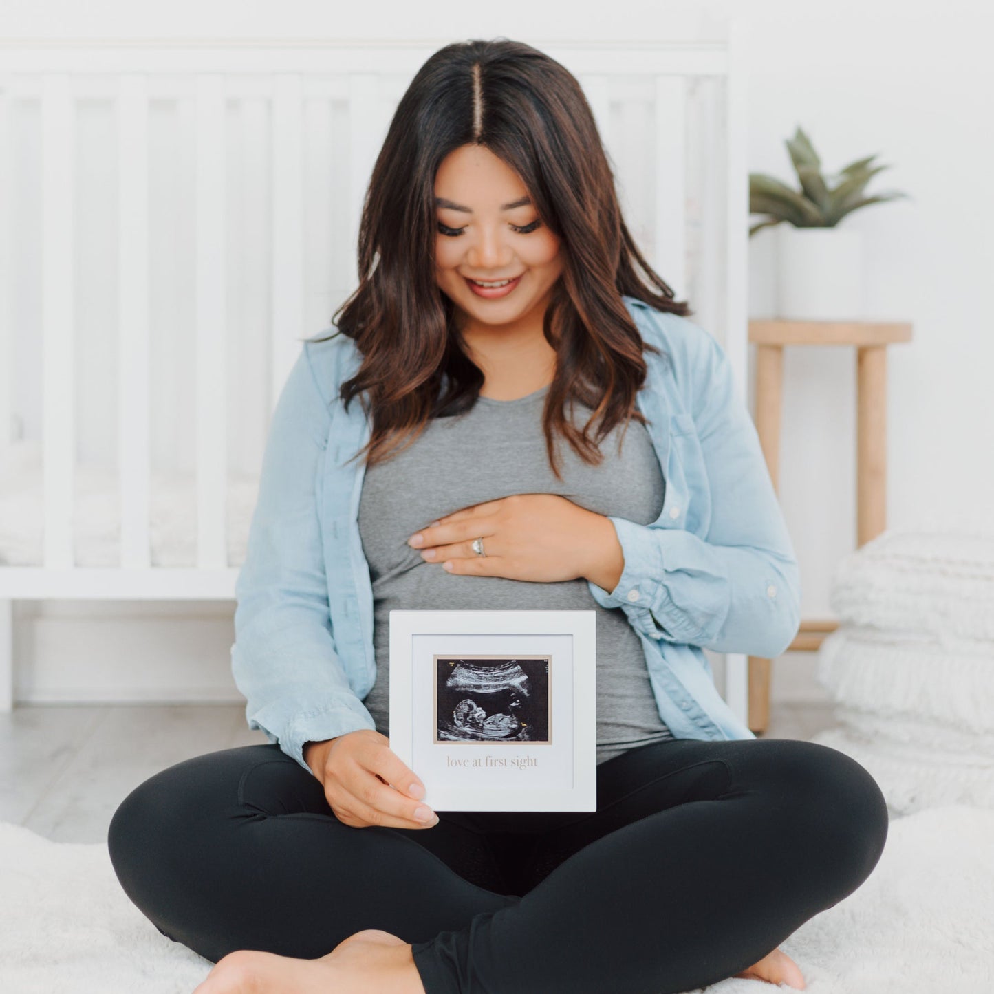 Pearhead "love at first sight" Sonogram Frame, White